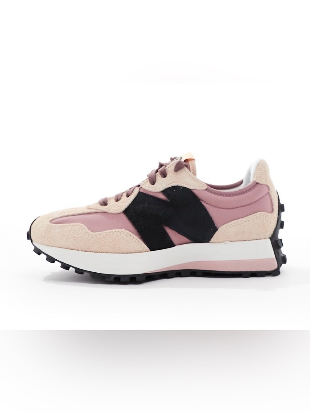New Balance 327 Retro Runner Sneakers in Pink and Black